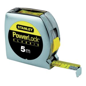 Mètre roulant court à lecture directe boitier ABS - PoWerlock - longueur 5 mètres - STANLEY - 280876