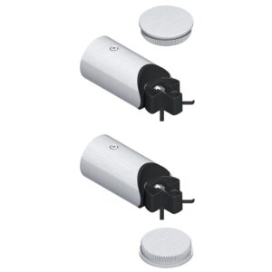 Kit support droit + bouchon pour Diva XX inox extérieur non perçé 7693 - LA CROISÉE DS - 384077