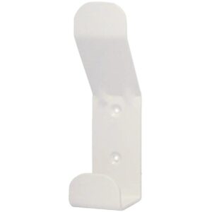 Patère double tête acier laqué finition blanc RAL 9016 - LEGALLAIS - 382082