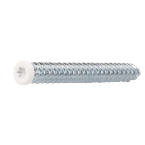 Vis de montage de chassis vitrés tête cylindrique blanche Ar-Mobic II acier zingué, torx, 7,5x42 mm en boîte de 100 - LEGALLAIS - 615420