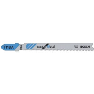 Lames de scies sauteuses T118A, carte de 5 - BOSCH - 106464
