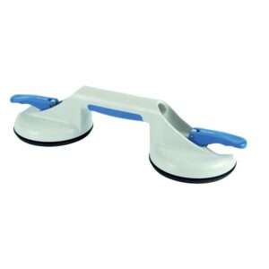 Ventouse à pompe VERIBOR 2 têtes plastiques coloris gris - BOHLE - 158118