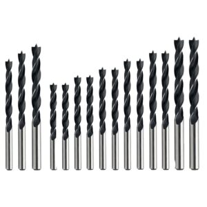 Coffret de 15 mèches à bois Frioul queue cylindrique, 2 forets Ø 3 - 4 - 5 - 6 - 8 - 10, 1 foret Ø 7 - 8,5 - 9 mm - LEGALLAIS - 162689