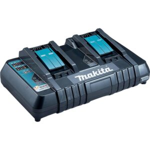 Chargeur de batterie double - 14,4 à 18V - DC 18 RD - MAKITA - 501201