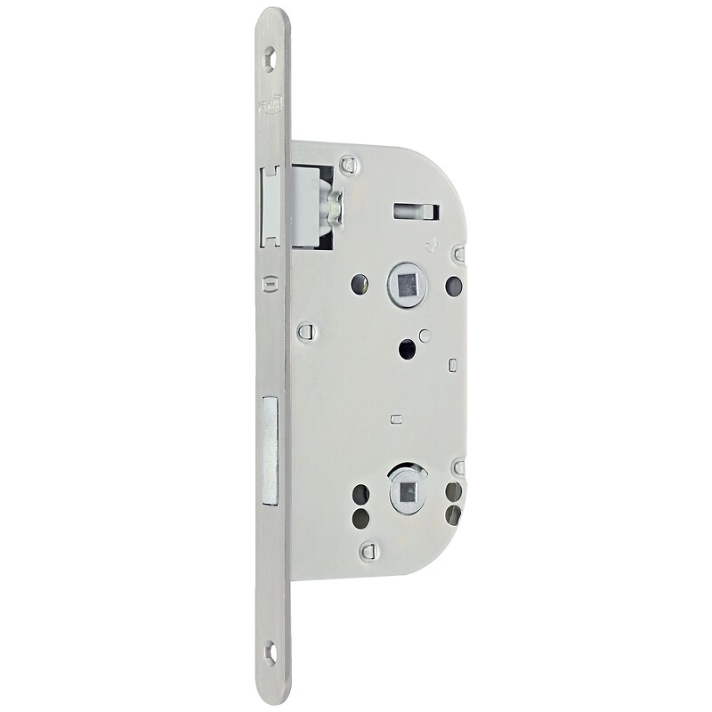 Serrure à larder à pêne magnétique coffre 145 mm entraxe 70 axe 40 mm carré de 7 mm réversible avec gâche condamnation - DOM - 569458