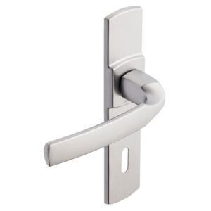 Béquille double sur plaque 165 mm ligne Artis chromé velours clé L - VACHETTE ASSA ABLOY - 195742