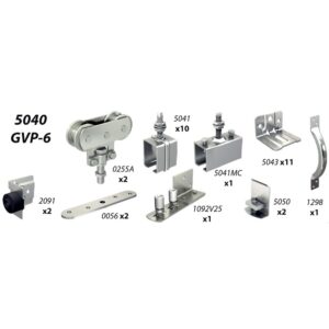 Kit complet garniture Sportub - Force 150 kg par battant - longueur 3 m maxi - MANTION - 118274