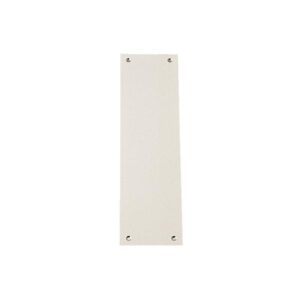Plaque seule intérieure aluminium et zamak ton argent 250 x 70 mm pour poignées de portes palières - - 576996