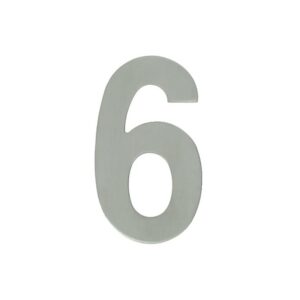 Pictogramme inox Signy - dim. 75x44x2 - Chiffre 6 - LEGALLAIS - 152280