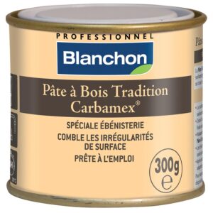 Pâte à bois tradition Carbamex teinte chêne clair pot de 300 g - BLANCHON - 345311