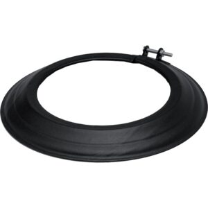 Rosace acier émail noir mat Ø 150 - TEN - 507466