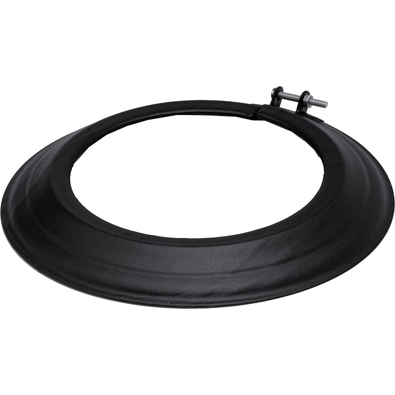 Rosace acier émail noir mat Ø 125 - TEN - 778388
