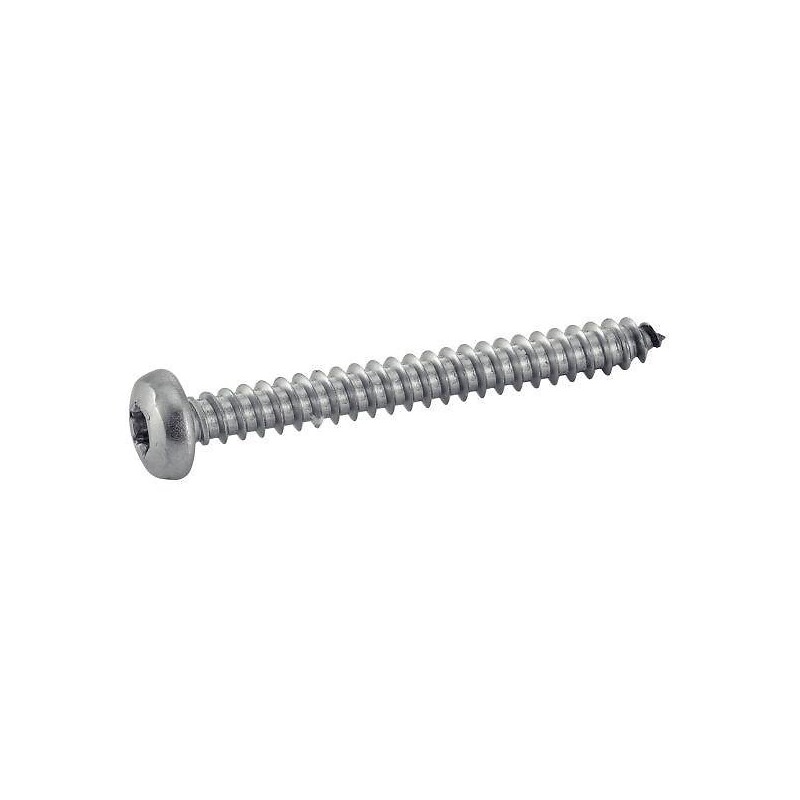 Vis à tôle tête cylindrique large empreinte TORX inox A2 4,8x80mm, boîte de 200 pièces - ACTON - 659835