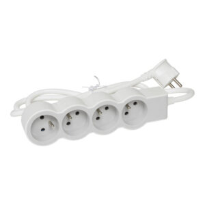 Multiprise standard avec bloc 3 prises 2P+T avec rallonge de 3 mètres - Legrand - 361985