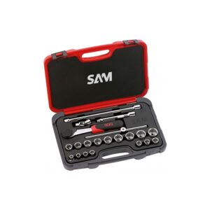 Coffret de 22 douilles et accessoires 3/8'' - 74-J22A - SAM outillage - 128872