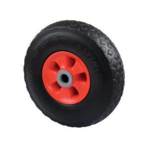 Roue polypropylène rouge bandage mousse de polyuréthane type PNR, diamètre 260 mm, charge 75 kg - Tente - 258826