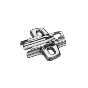Embase cruciforme à visser Harpe II, sans vis, entraxe 32 mm, la plaque - Legallais by Hettich - 456198