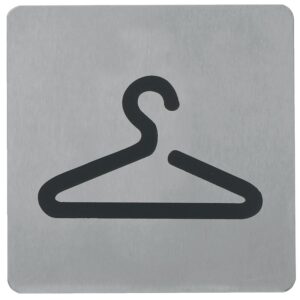 Pictogramme inox Signy 100 x 100 mm Vestiaire - LEGALLAIS - 105219