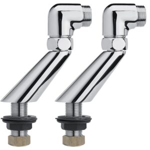 Paire de colonnettes excentrées 50 mm mâle/mâle 15x21-20x27 - - 724051