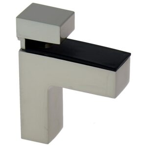 Clips tablette CIGOGNE CARRE chromé mat pour tablette d'épaisseur 6 à 42 mm - LEGALLAIS - 582023