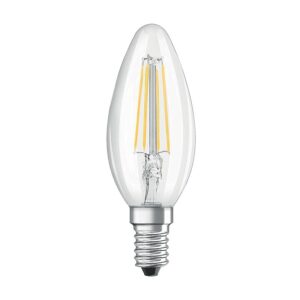 Lampe LED Ambiente Lux flamme à filament E14 - Ledvance - 607475