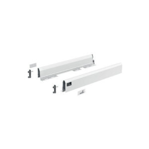 Kit de profils de côté de tiroir pour meuble sous four Arcitech - hauteur 78 mm - longueur 500 mm - finition blanc - HETTICH - 585593