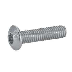 Vis métaux tête cylindrique bombée inox A2 entiérement filetée empreinte T30 6x50mm boîte de 100 pièces - ACTON - 263349