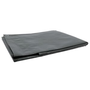 Bâche tressée ultra lourde, poids 240-260 g/m², coloris vert gris, dimensions 10 x 15 m - - 449065
