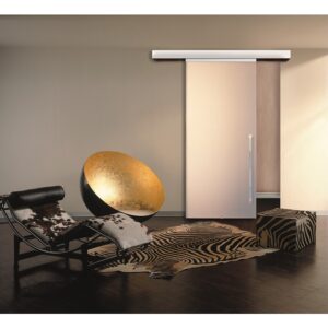 Bandeau de finition cache-rail pour coulissant de porte intérieure Palma - en aluminium - longueur de 3 m - LEGALLAIS - 281906
