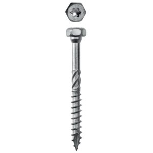 Vis à bois pour connecteur SS-H partiellement filetée tête H et empreinte Torx revêtement Impreg+ 12x60mm boîte de 25 p - SIMPSON - 127178