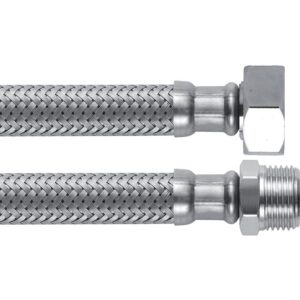 Flexible inox d'alimentation sanitaire M/F 12x17-12x17 longueur 150 mm Ø 8 - LEGALLAIS - 723204