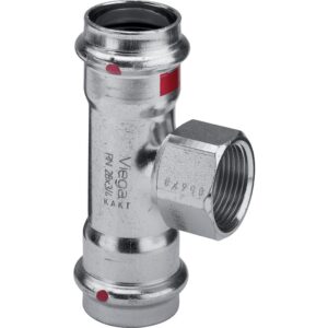 Té électrozingué diamètre 54 taraudé 15x21 centre 558970 - VIEGA - 719701