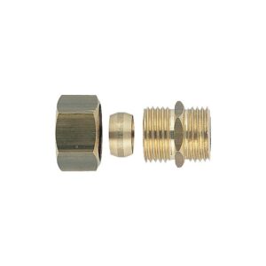 Raccord mâle bague laiton D8-12x17 (3/8") - - 713012