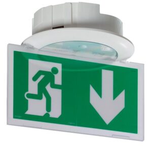 BAES d'évacuation Kick spot encastré eco 1 leds 45 lm 1 heure plastique IP40 IK04 - Legrand - 364988
