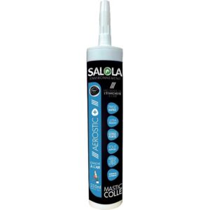 Mastic colles multifonction Aerostic +, Carton de 20 cartouches de 310ml - SALOLA - 557005