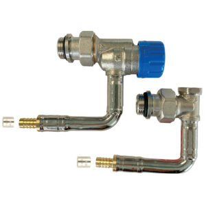 Kit de robinetterie thermostatique hydrocablé 1/2 Ø12 M30 à Kv réglable - équerre inversé long à sertir 568PS - COMAP - 121221