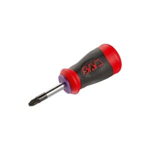 Tournevis bi-matière Tom Pouce Pozidriv n°2 6x35 mm - SAM outillage - 131441