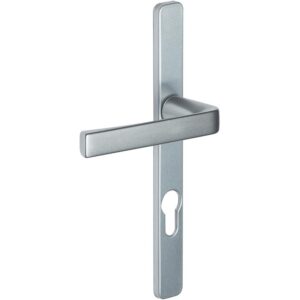 Ensemble sur plaques étroites entraxe 195 mm finition argent Clé I Kaza - VACHETTE ASSA ABLOY - 640683