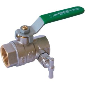 Vanne boisseau sphérique F/F manette avec purge et presse étoupe PN25 20x27 - SFERACO - 750452