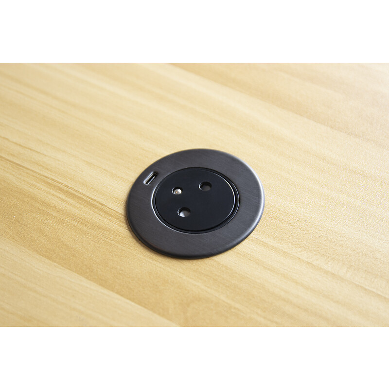 Prise encastrée EasyEject avec port USB-C et adaptateur USB - SYNERCIA - 291048 – Image 2