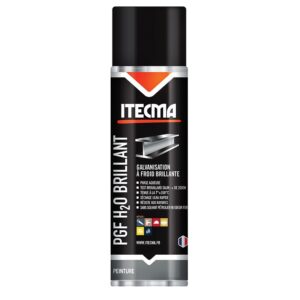 Protection galva finition brillante H20, aérosol 650 ml brut/ 500 ml net - ITECMA - 116377