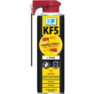 Lubrifiant dégrippant KF 5 double spray, aérosol de 500 ml net - KF - 583262