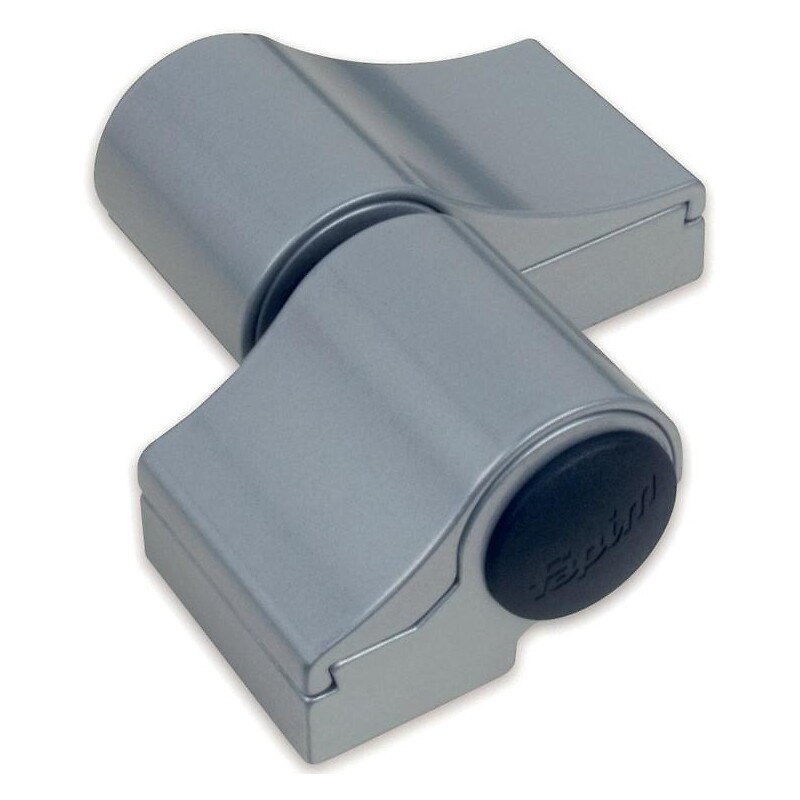 Paumelle en applique pour porte d'entrée type Loira+ 2 lames axe de rotation à 20 mm entraxe 67 mm sans fixation gris alu anodisé - FAPIM - 461490