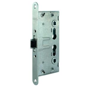 Serrure à larder pour porte de chaufferie axe à 65 mm entraxe 72 mm carré de 9 mm réversible clé I - THIRARD - 567064