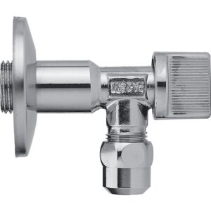 Robinet d'arrêt sous lavabo équerre 10 12x17 - - 713131
