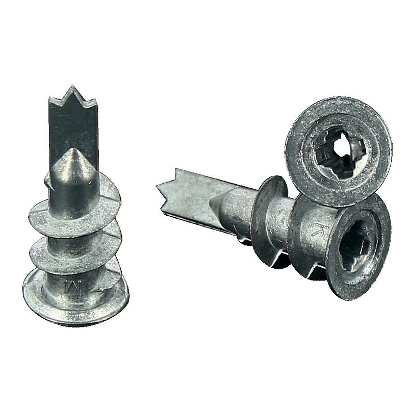 Chevilles zamak autoforeuses Ilur II, Ø 14 mm, long 34 mm, avec vis 4,5x35 mm zingué blanche PZ2 boîte de 100 pièces - LEGALLAIS - 162472 – Image 2
