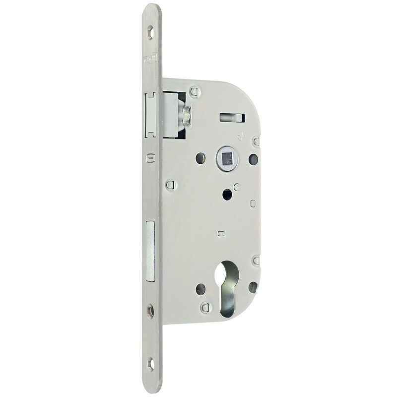 Serrure à larder à pêne magnétique coffre 145 mm entraxe 70 axe 40 mm carré de 7 mm réversible avec gâche clé I - DOM - 569444