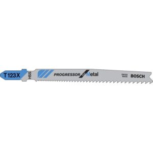 Lames de scies sauteuses T123XF, carte de 5 - BOSCH - 106492
