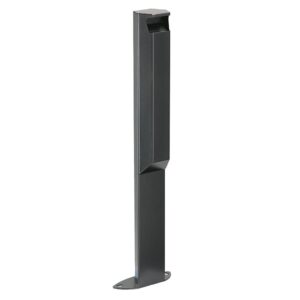 Cendrier sur pied sans serrure Arkea, coloris gris manganèse, 3 litres - ROSSIGNOL - 448967