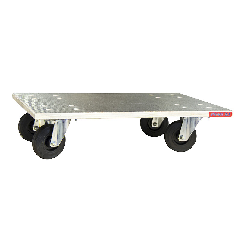 Plateau roulant antidérapant Glissnot, roues caoutchouc, charge utile 210 kg - FIMM - 529054